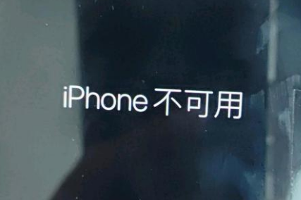 昭通苹果服务网点分享锁屏界面显示“iPhone 不可用”如何解决 